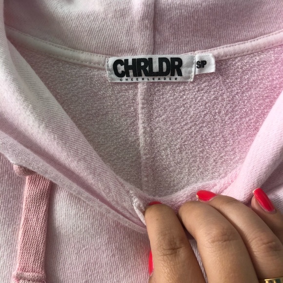 Happiness CHRLDR Powder pink ( tie-dye) hoodie - Picture 5 of 9